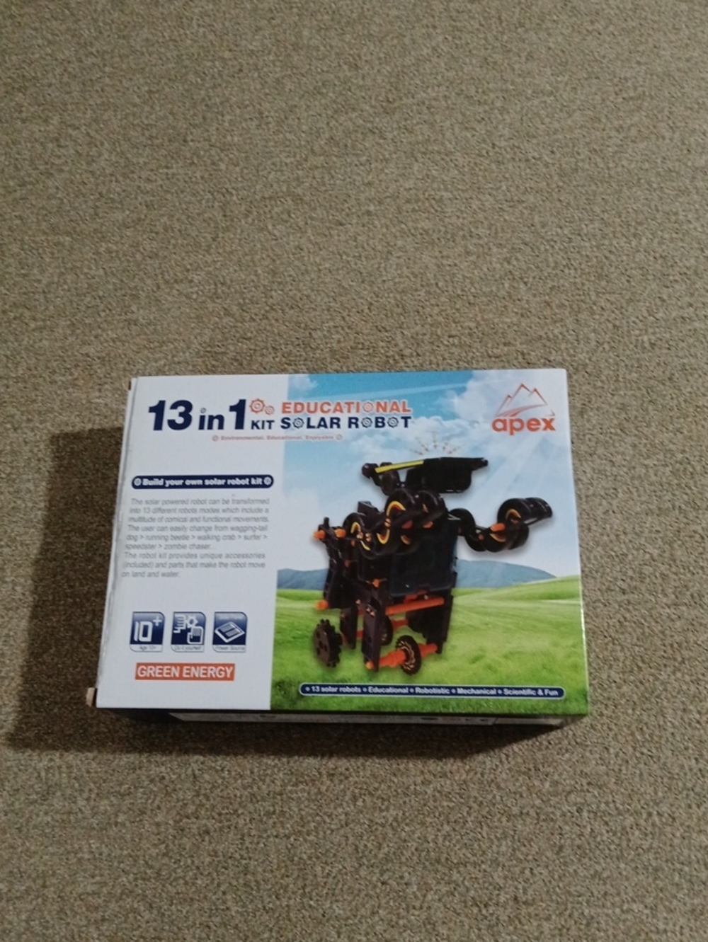 Apex 13 In 1 Kit Educational Solar Robot (new, open box)